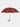 Fornasetti Parapluie rouge à imprimé "Bocche" Fornasetti