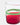 Carlo Moretti Verre en cristal vert et rouge "Bora" (Hauteur: 10.5 cm) - 27643_TU - LECLAIREUR