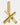 Ghidini 1961 Bougeoir stick en laiton doré - 3825_TU - LECLAIREUR