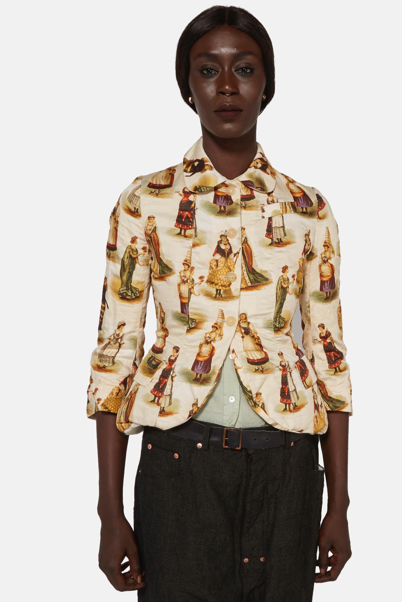 Louis Vuitton New Walkers Print DNA Collar Shirt