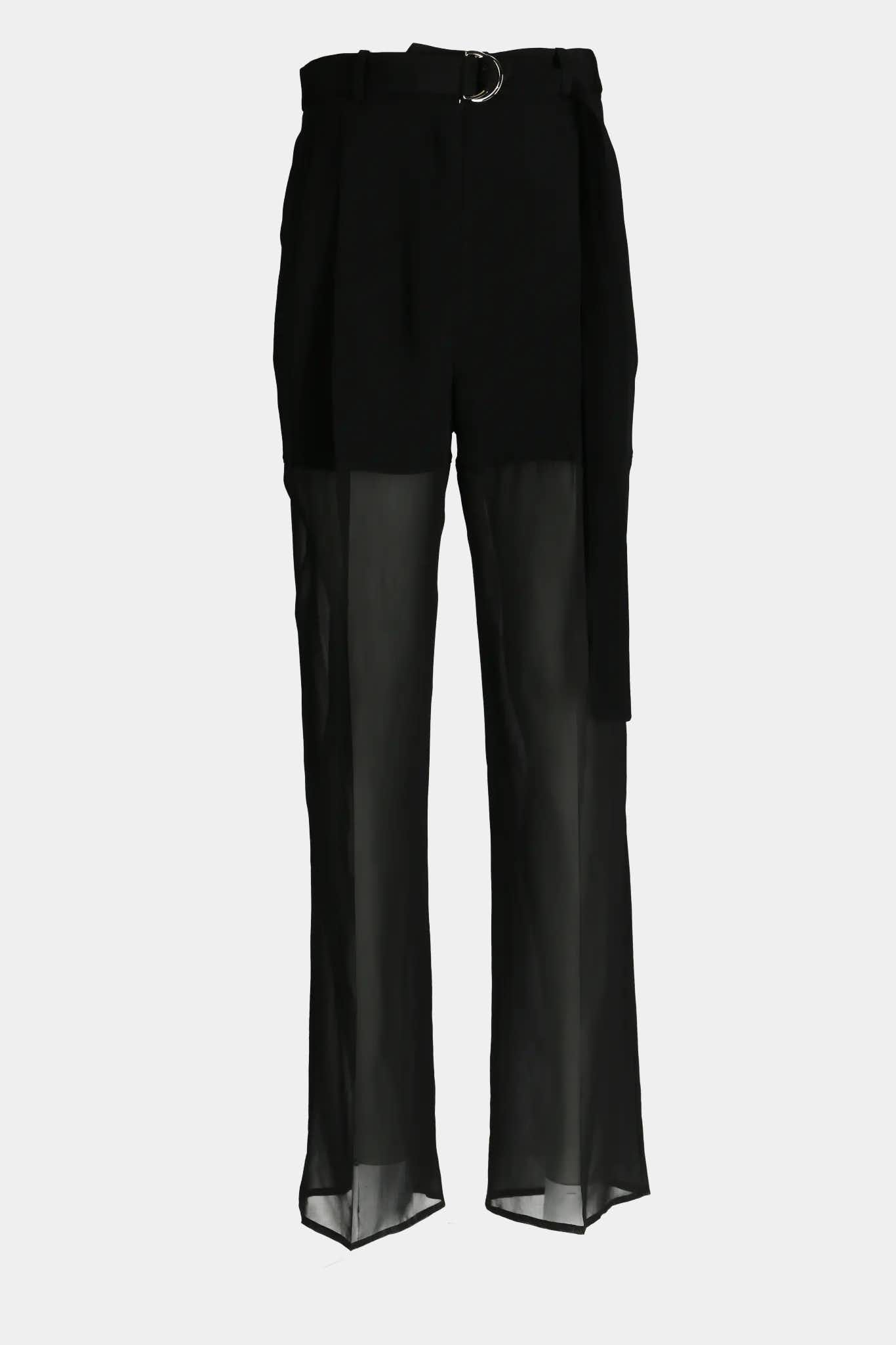 Peter do black silk pants on a belt – LECLAIREUR