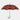 Fornasetti Parapluie rouge à imprimé "Bocche" Fornasetti