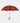 Fornasetti Parapluie rouge à imprimé "Bocche" Fornasetti