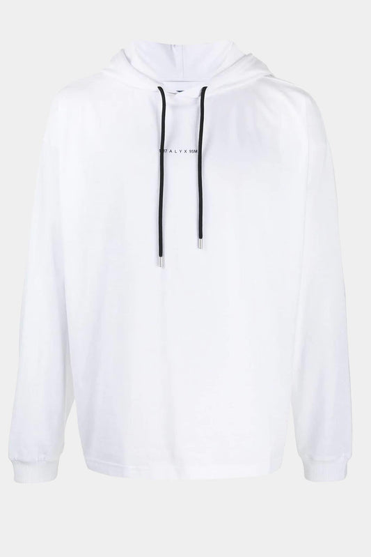 1017 ALYX 9SM Hoodie white with printed logo