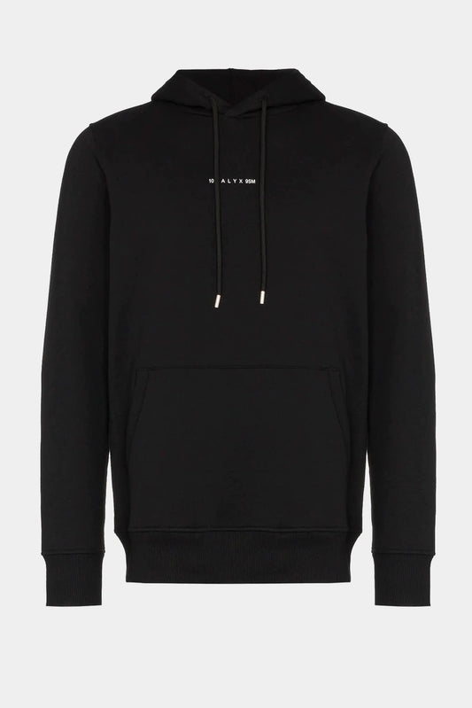 1017 ALYX 9SM Black hoodie with printed logo