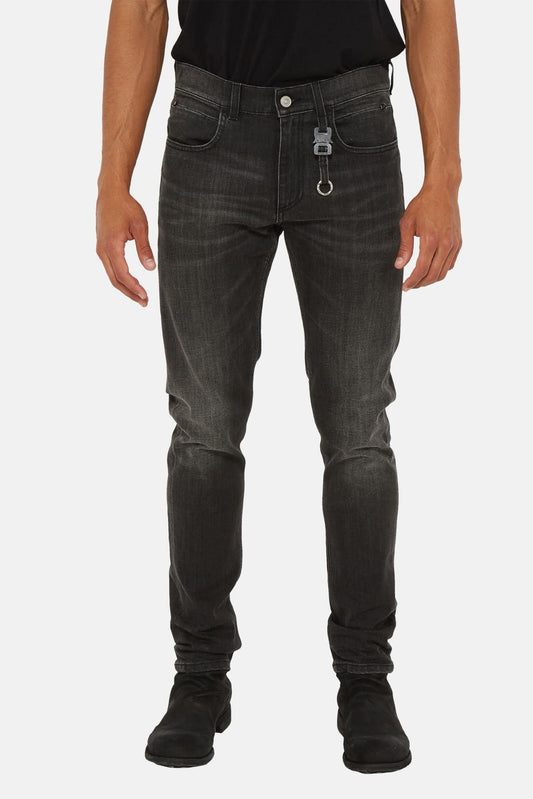 1017 ALYX 9SM Straight jeans with "Rollercoaster" logo buckle detail