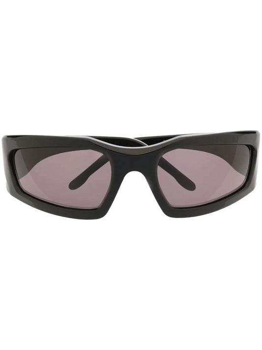 1017 ALYX 9SM "Tectonic" black curved frame sunglasses