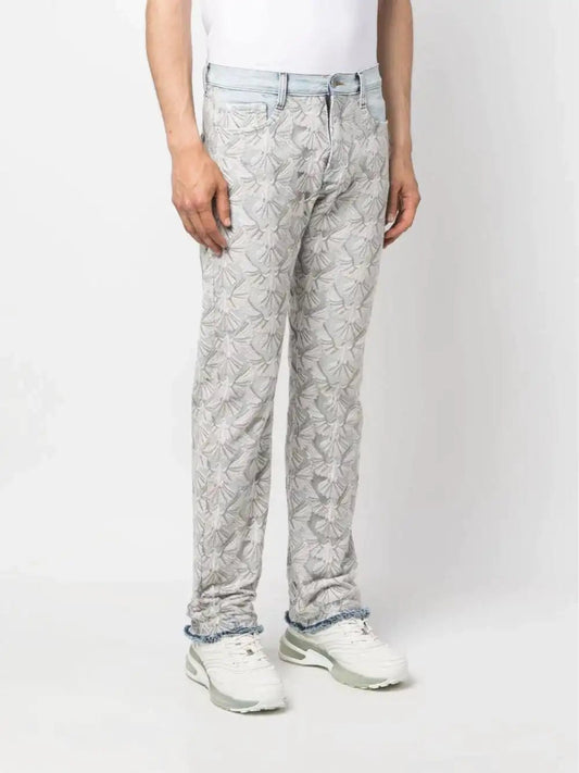 3 Paradis "UNITY" jeans with graphic print