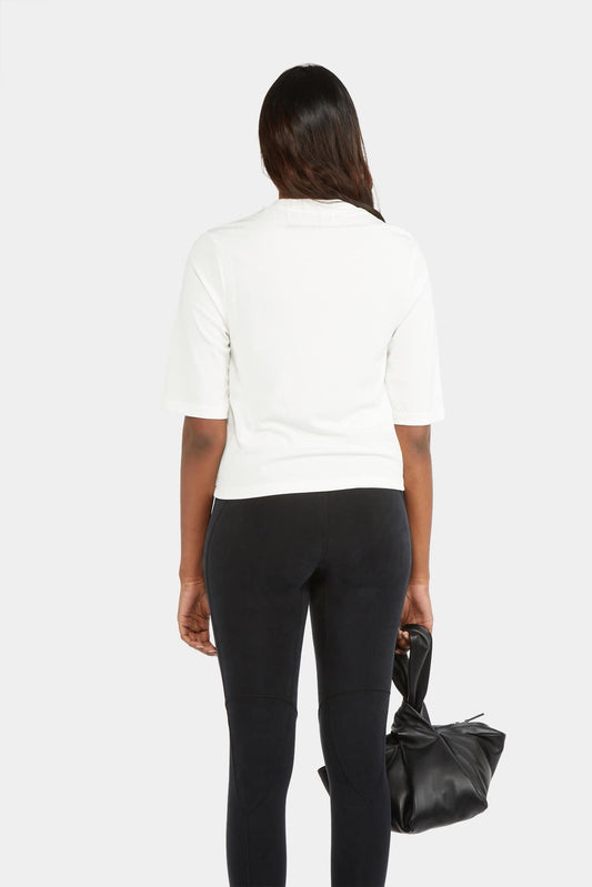 LECLAIREUR - AMBUSH® T-shirt blanc cassé à détail torsadé