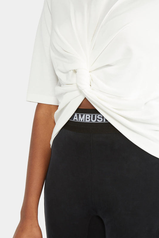 LECLAIREUR - AMBUSH® T-shirt blanc cassé à détail torsadé