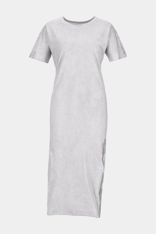69 by Isaac Sellam Light grey organic cotton t-shirt dress