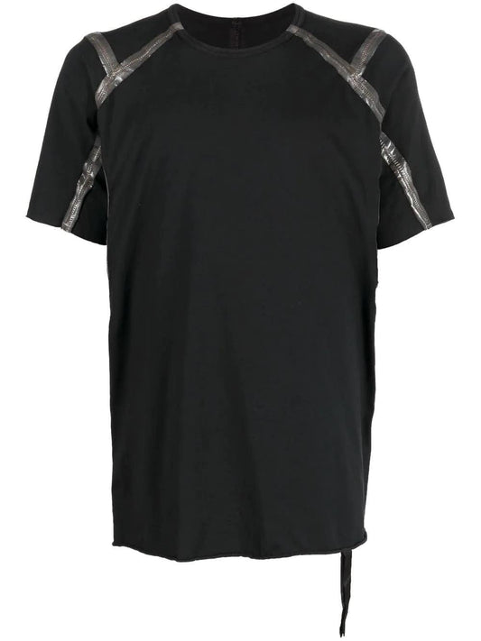 69 by Isaac Sellam "Raglan T" T-shirt in black organic cotton