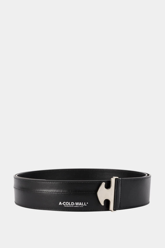A-COLD-WALL* Black leather strap with logo