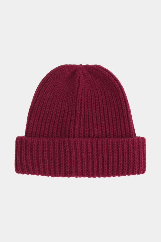 Agnona Cashmere burgundy beanie