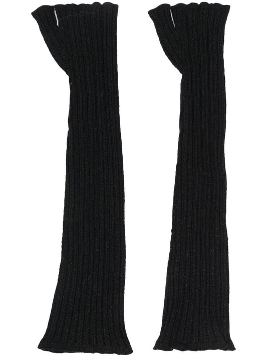 Agnona Black cashmere gloves