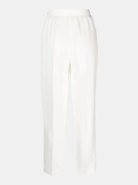 Agnona Linen Mixed Tailor Pants