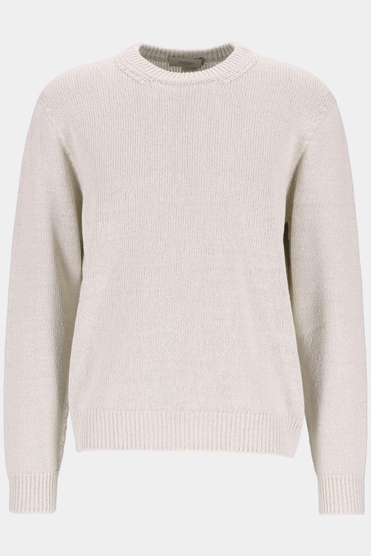Agnona Sweater in beige linen and cotton