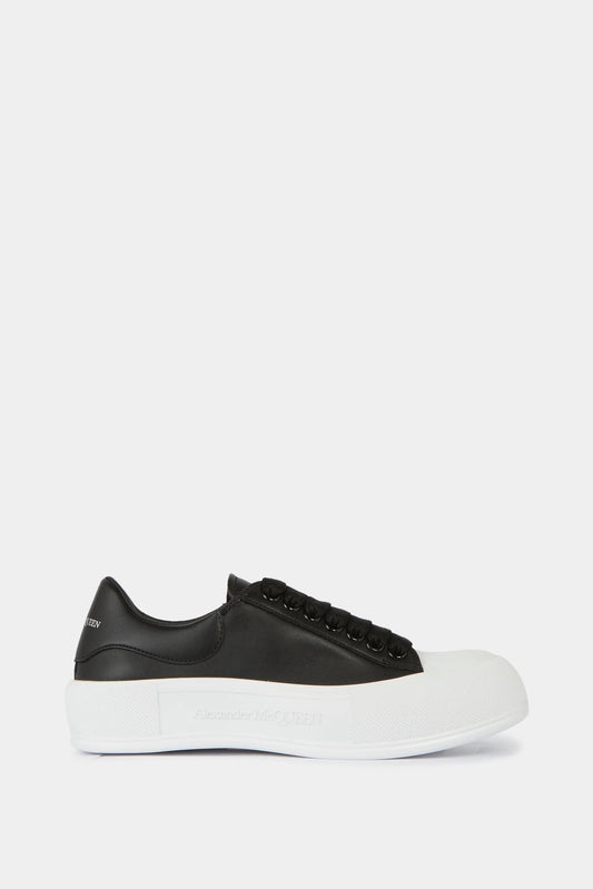 Alexander McQueen "Deck" black low top sneakers