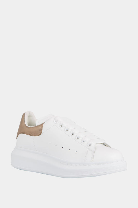 Alexander McQueen Basse Baskets "Oversized" white and rose gold