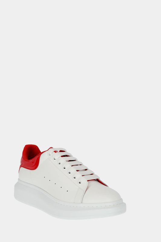 Alexander McQueen Basse Baskets "Oversized" white and red