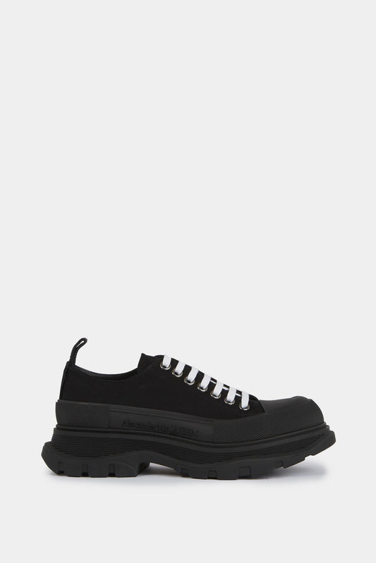 Alexander McQueen Basse sneakers "Tread Slick" in black canvas