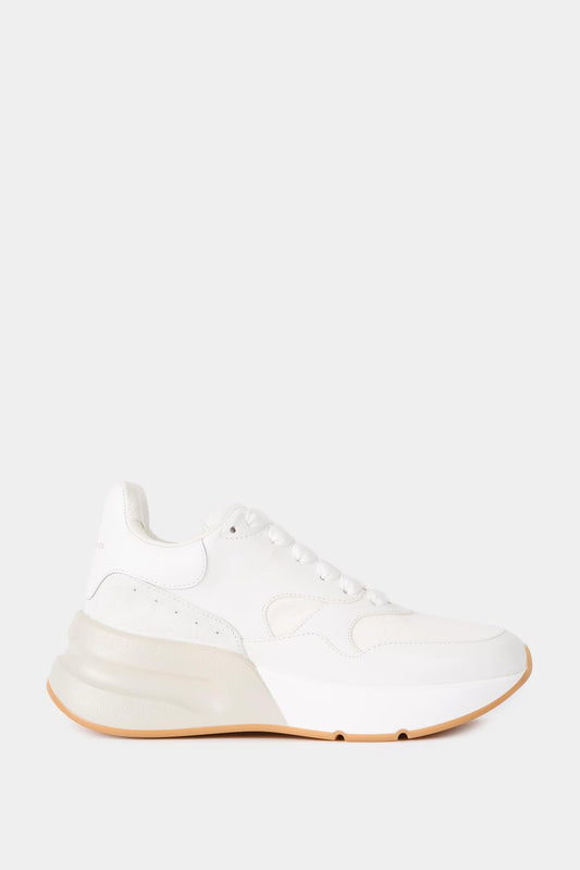 Alexander McQueen White Oversized Runner Sneakers
