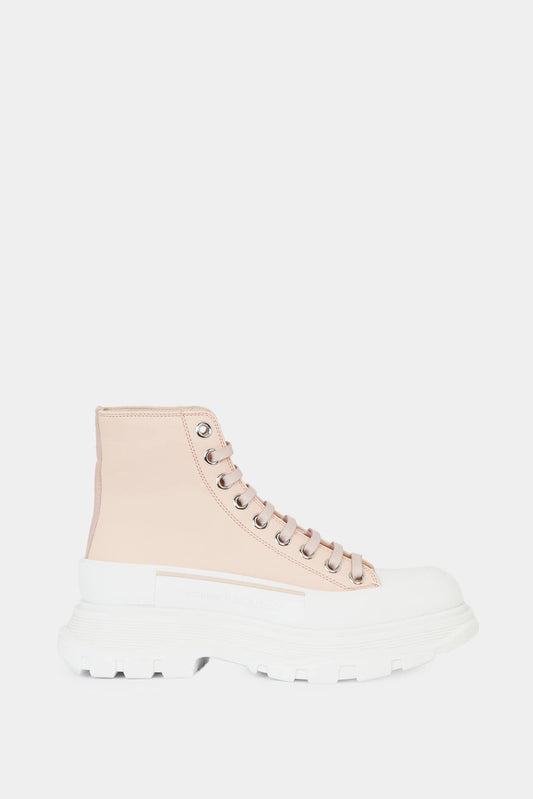 Alexander McQueen "Tread Slick" light pink high-top sneakers