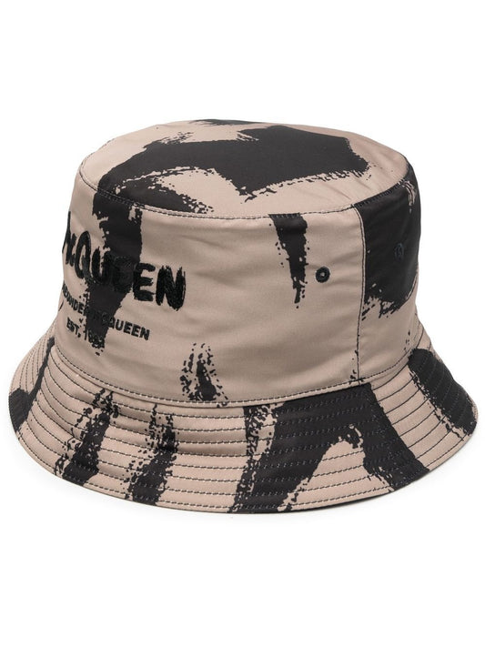 Alexander McQueen Bob Beige with Graffiti logo