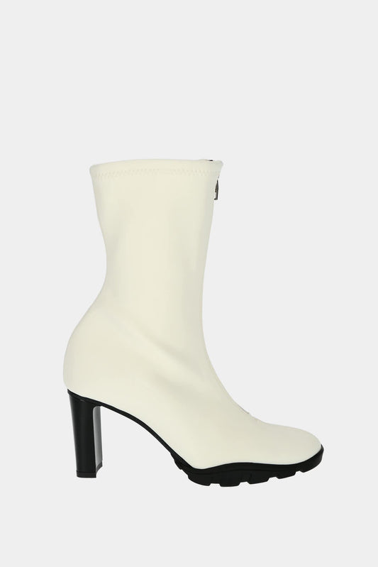 Alexander McQueen "Slim Tread" boots in white neoprene