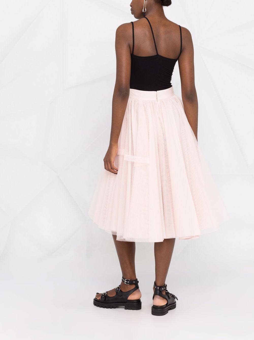 Jupe midi en tulle hot sale