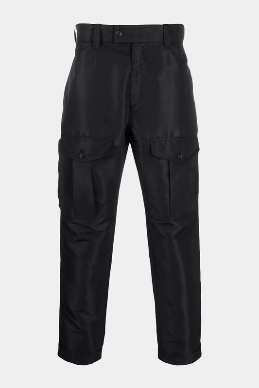 Alexander McQueen Pantalon noir à poches cargo - LECLAIREUR