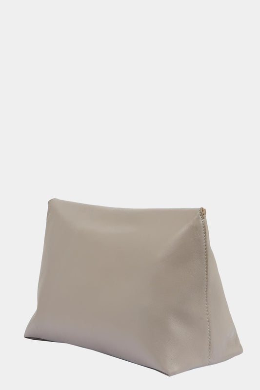Alexander McQueen "Sculptural" pocket in gray nappa leather