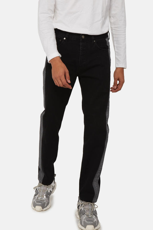 AMBUSH® Black cotton jeans with contrasting edges