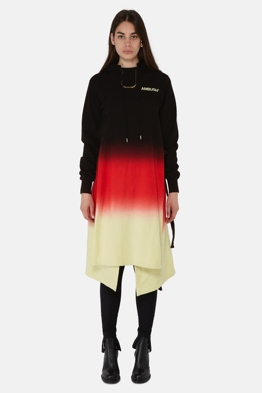AMBUSH® multi-coloured cotton hooded dress