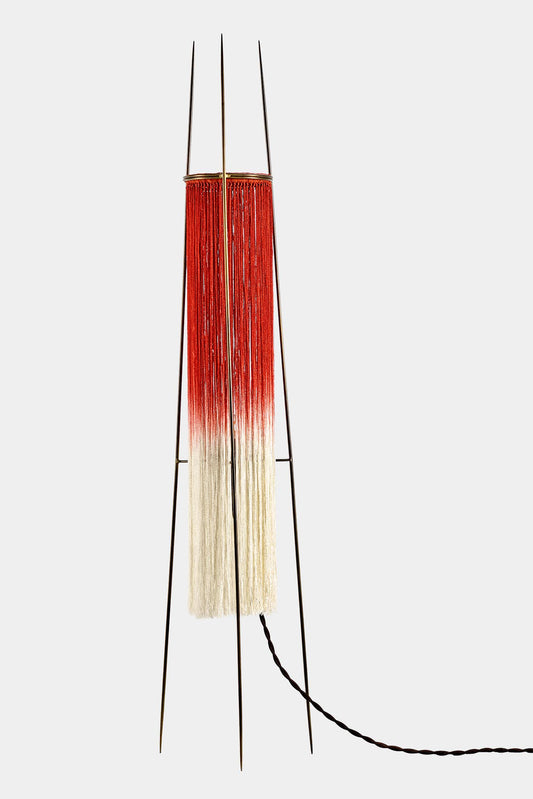 Ann Demeulemeester - Serax Red and white "Kiki" table lamp