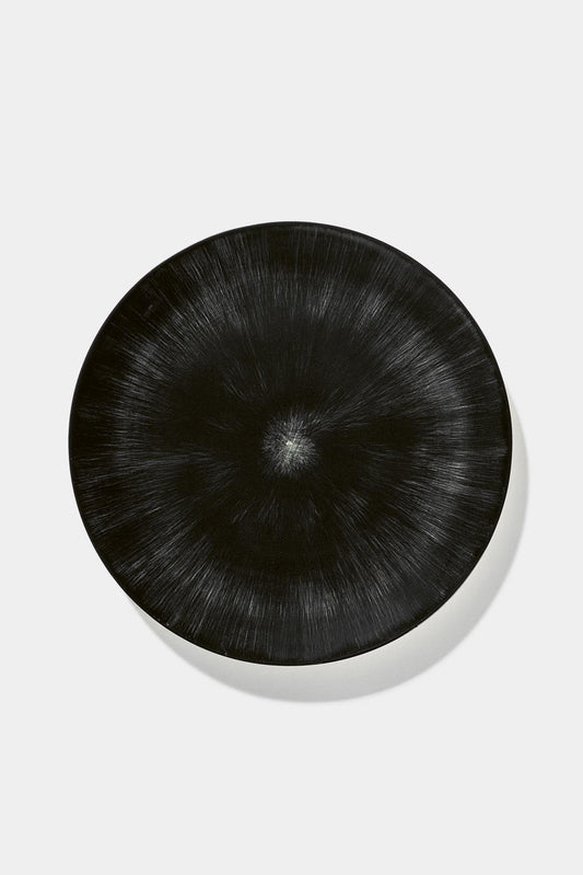 Ann Demeulemeester x Serax Set of 2 Black "Dé" Plates