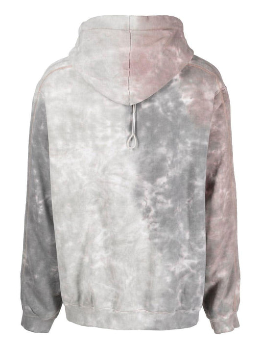 Attachment Hoodie en coton gris à effet délavé - LECLAIREUR
