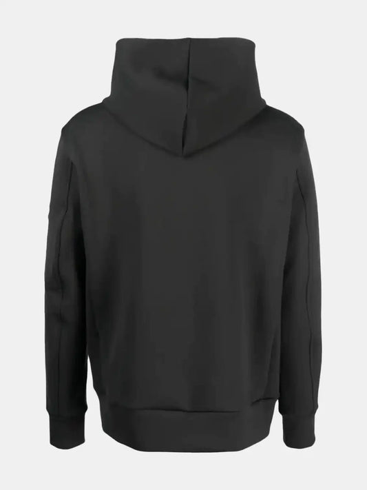 Attachment Hoodie with zipper and stand-up collar