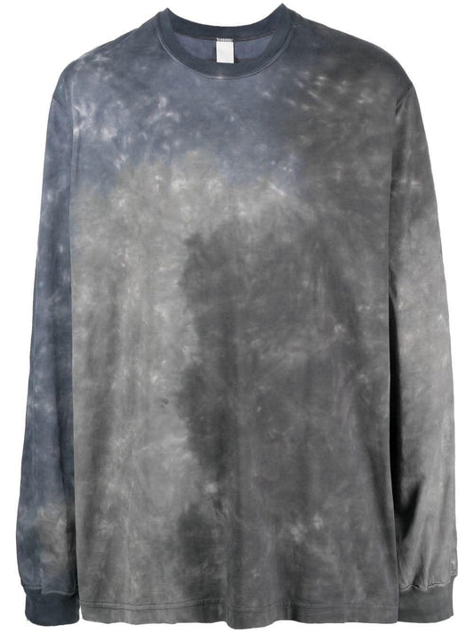 Attachment Blue cotton sweatshirt with faded effect