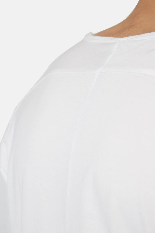 Attachment T-shirt blanc en coton - LECLAIREUR