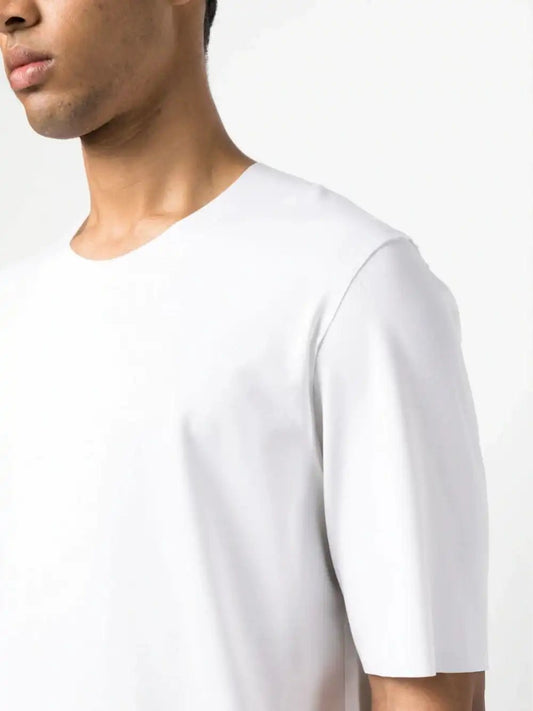 Attachment T-shirt en rayonne blanc mélangé - LECLAIREUR