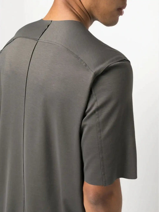 Attachment T-shirt en rayonne gris mélangé - LECLAIREUR