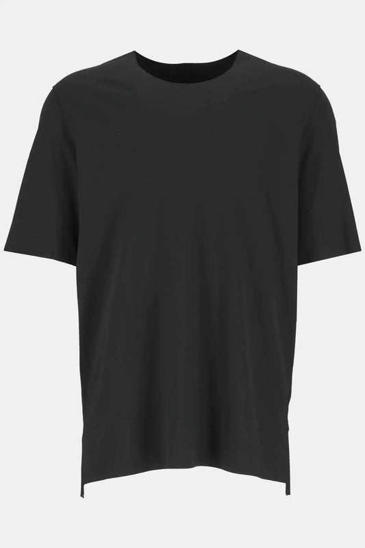 Attachment T-shirt en rayonne noir mélangé - LECLAIREUR