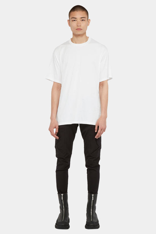 Attachment T-shirt fendu en coton blanc - LECLAIREUR
