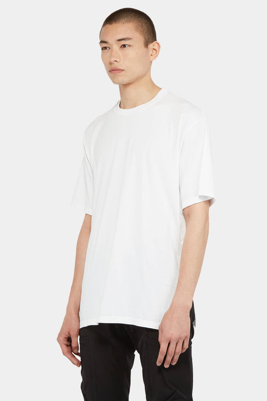 Attachment T-shirt fendu en coton blanc - LECLAIREUR