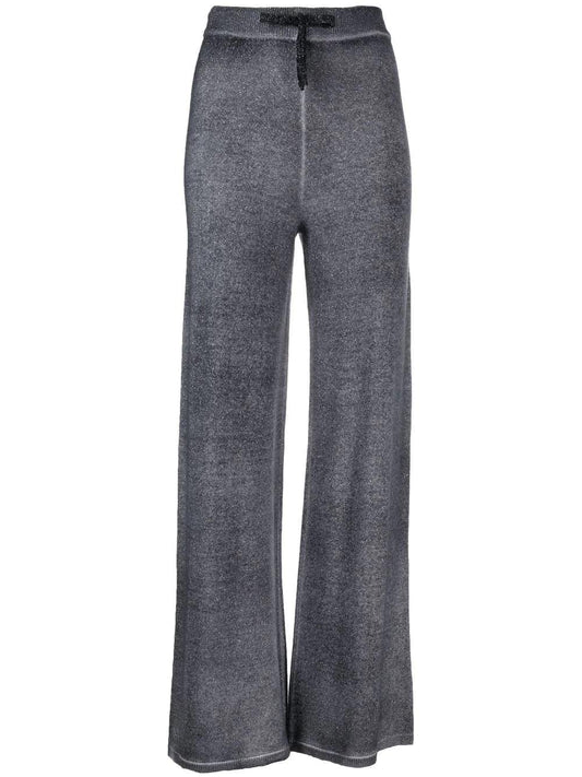 Avant Toi Loose-fitting pants in metallic grey