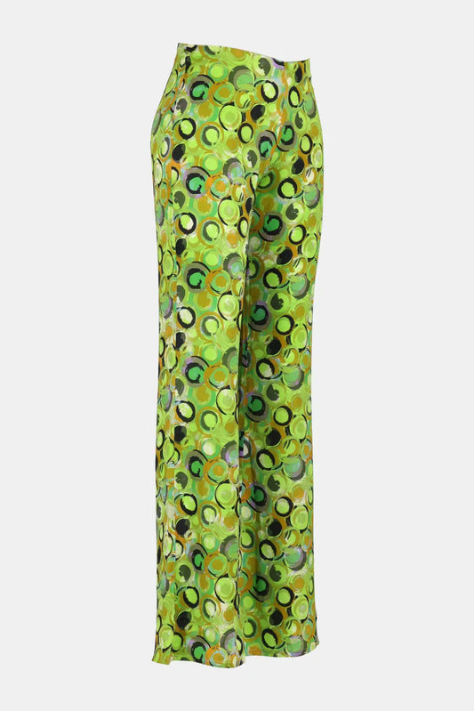 Avant Toi Pantalon multicolore évasé en soie - LECLAIREUR