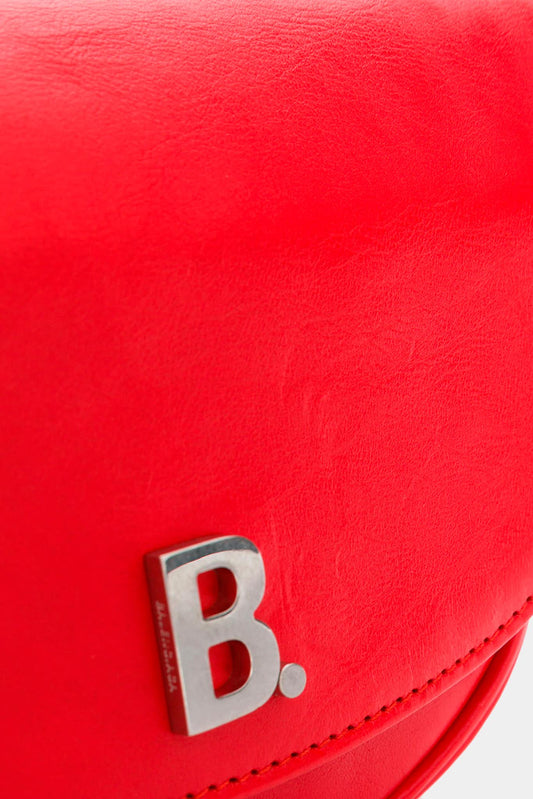 Balenciaga Sac à bandoulière en cuir rouge - LECLAIREUR