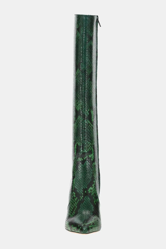 Bally "BARBRA 105" snakeskin print boots