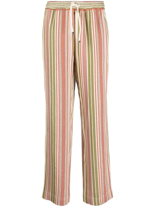 Benjamin Benmoyal Straight-leg pants with multicolored stripes